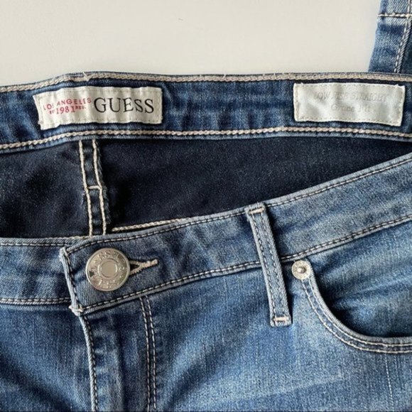 guess Medium Wash Straight Leg Jeans Grace Fit 31 - Picture 4 of 6